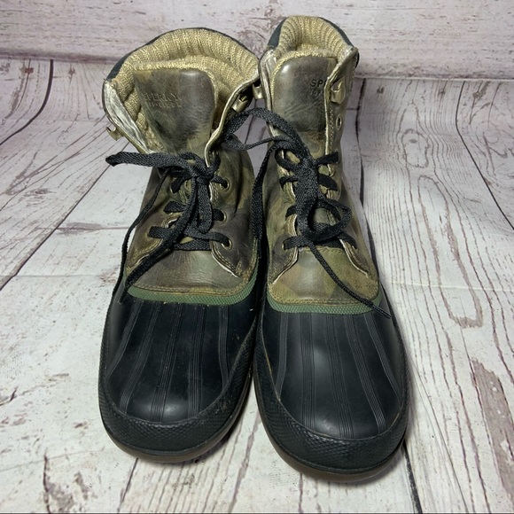 Sperry Mens Camo Waterproof Duck Boots Sz 9 main image 5
